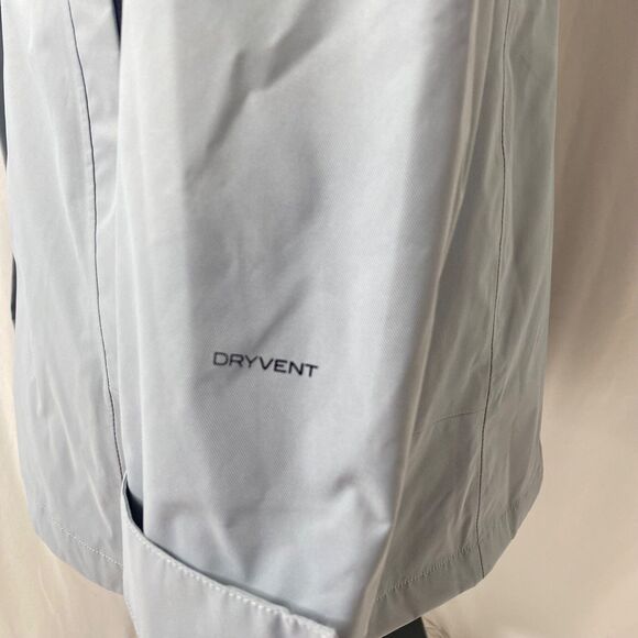 Women’s Large Windbreaker Jacket North Face Dryvent Grey Full Zip Long Sleeve - Picture 8 of 16